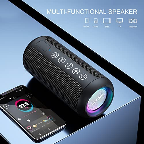 51PXrIILJqL. AC  - Ortizan Portable Bluetooth Speaker, IPX7 Waterproof Wireless Speaker with 24W Loud Stereo Sound, Outdoor Speakers with Bluetooth 5.0, 30H Playtime,66ft Bluetooth Range, Dual Pairing for Home