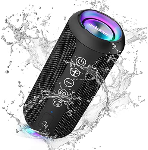51dvaCeLwLL. AC  - Ortizan Portable Bluetooth Speaker, IPX7 Waterproof Wireless Speaker with 24W Loud Stereo Sound, Outdoor Speakers with Bluetooth 5.0, 30H Playtime,66ft Bluetooth Range, Dual Pairing for Home