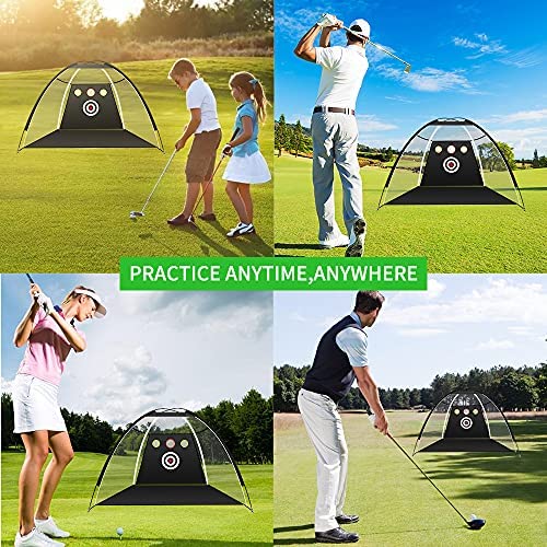 61tBhMOiRNS. AC  - TNZMART Golf Net for Backyard Driving High Impact Golf Hitting Net Golf Practice Net with Target and Carrying Bag