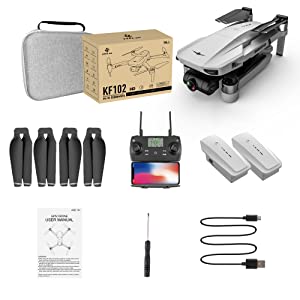 84453152 40a9 4d67 aac2 c60ed5c939a1.  CR0,0,1000,1000 PT0 SX300 V1    - Drones with Camera for Adults 4K, LARVENDER KF102 GPS 4K Drone with 2-Axis Gimbal Camera, 2 Batteries 50Mins Flight Time WiFi FPV Quadcopter Auto Return Home,Brushless Motor Drones for Beginners/Kids