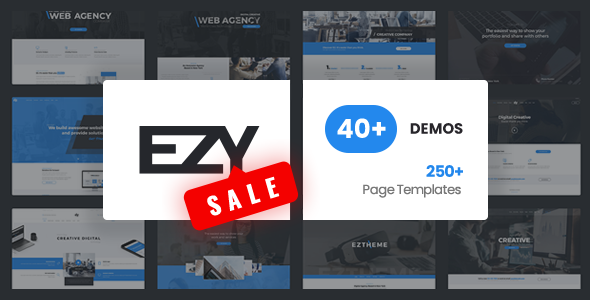 EZY Preview.  large preview - EZY - Responsive Multi-Purpose HTML5 Template