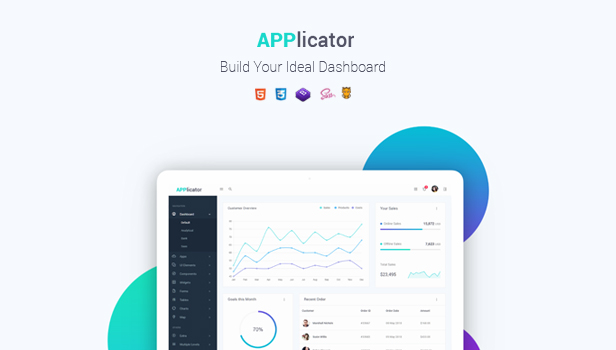 demo preview 1 - Applicator - Bootstrap 4 Admin Template