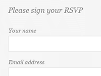 features rsvp - Jack & Rose - A Whimsical WordPress Wedding Theme