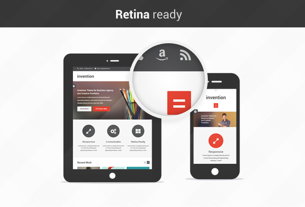 retina - Invention - Responsive HTML5 Template