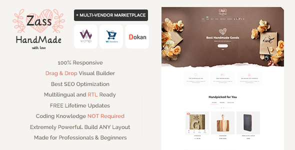00 main preview.  large preview - Zass - WooCommerce Theme for Handmade Artists and Artisans