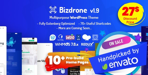 01 bizdrone.  large preview - HostWHMCS | Responsive Web Hosting with WHMCS Template