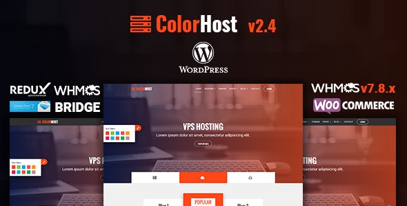 01 colorhost.  large preview - HostWHMCS | Responsive Web Hosting with WHMCS Template