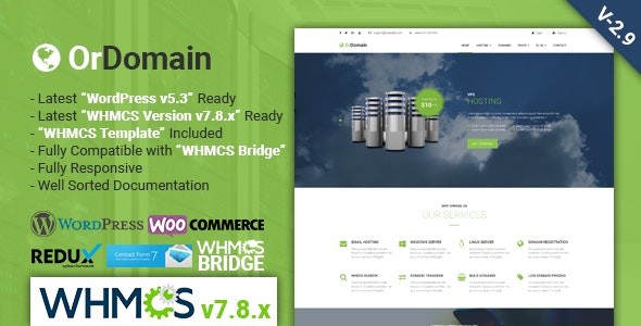 01 ordomain.  large preview - HostWHMCS | Responsive Web Hosting with WHMCS Template