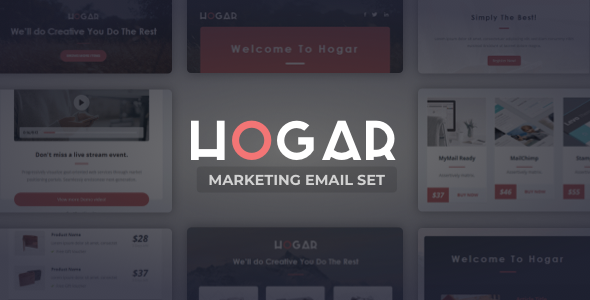 02 image preview.  large preview - Hogar | Responsive Email Set