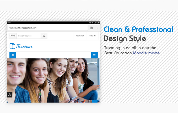 03 cleandesign - Trending - High Quality Responsive Moodle Theme