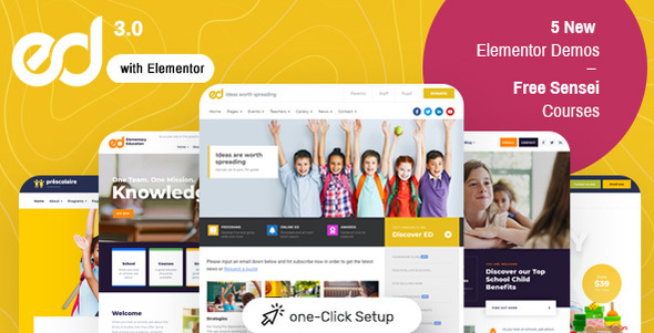 Ed School: Education WordPress Theme