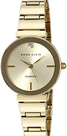 1639829017 413mcp3wGbL. AC  219x445 - Anne Klein Women's Genuine Diamond Dial Bracelet Watch