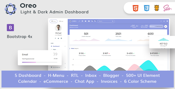 1640005358 377 01 preview.  large preview - Oreo - Bootstrap 4x admin dashboard template