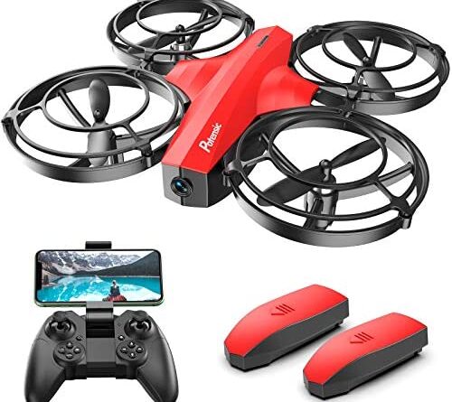 1640307155 51m5TuWmK8L. AC  500x445 - Potensic P7 Mini Drones with RC Battle Mode, 720P HD FPV Camera for Kids Beginners, Quadcopter with One-Key Start, Headless Mode, Altitude Hold, 3D Flip, Gesture Control, 3 Speeds, 2 Batteries, Red