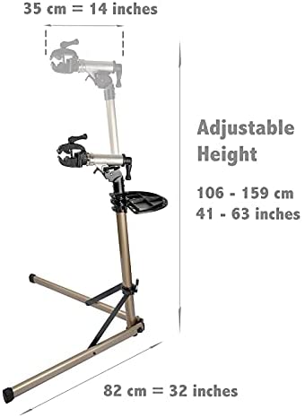 318g DXnauS. AC  - Bikehand E Bike Repair Stand (Max 110 lbs)-Heavy Duty- Home Portable Bicycle Mechanics Workstand - Great for EBIKE Mountain Bikes and Road Bikes Maintenance