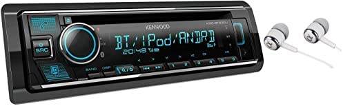 31ZylJsX4xL. AC  - Kenwood Single DIN Bluetooth CD/AM/FM USB Auxiliary Input Car Stereo Receiver w/ Dual Phone Connection, Pandora/Spotify/iHeartRadio, Apple iPhone and Android Control with ALPHASONIK EARBUDS