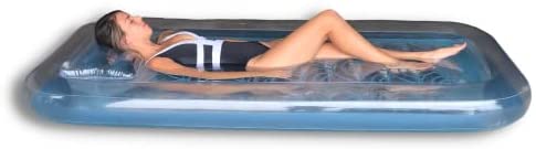 31oW8M8QreL. AC  - Inflatable Adult Tanning Pool I Suntan Tub – Outdoor Lounge Pool I Adult Kiddie Blow Up Pool I Blowup One Person Personal Pool for Relaxation and Sunbathing