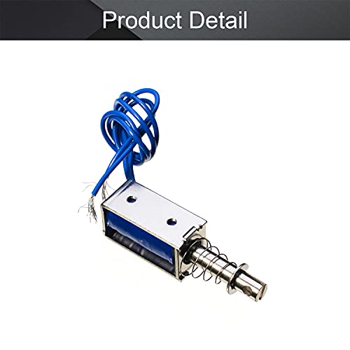 411Rtrvsq8L - Fielect DC 24V 5N Push Pull Type Open Frame Solenoid Electromagnet Linear Motion,0.3A 7.2W JF-0530 1Pcs