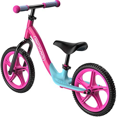 41qU3Ul20BL. AC  - GOMO Balance Bike - Toddler Training Bike for 18 Months, 2, 3, 4 and 5 Year Old Kids - Ultra Cool Colors Push Bikes for Toddlers/No Pedal Scooter Bicycle with Footrest