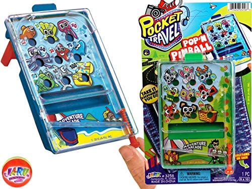 51 ZgB4jXnL. AC  - Pocket Games for Kids Travel Toys Finger Games Set (3 Games) Mini Games for Kids by JA-RU | Pocket Pinball, Mini Basketball & Magnetic Fishing. Fidget Toys, Party Favors, Stress Toys. 3255-3258-3205p