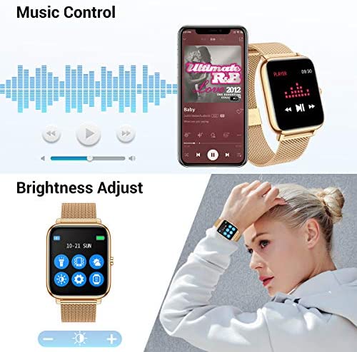 51A3cLdI23L. AC  - CanMixs Smart Watch for Android Phones iOS Waterproof Smart Watches for Women Men Sports Digital Watch Fitness Tracker Heart Rate Blood Oxygen Sleep Monitor Touch Screen Compatible Samsung iPhone