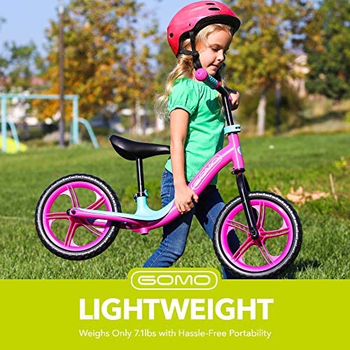 51mDt2XiBkL. AC  - GOMO Balance Bike - Toddler Training Bike for 18 Months, 2, 3, 4 and 5 Year Old Kids - Ultra Cool Colors Push Bikes for Toddlers/No Pedal Scooter Bicycle with Footrest