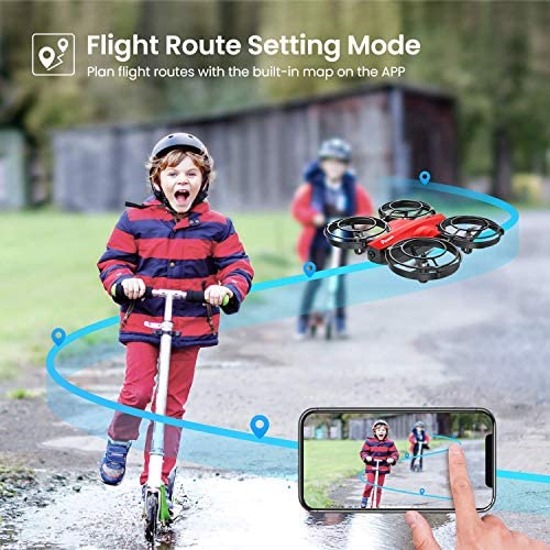 51ttb3ZF0xL. AC  - Potensic P7 Mini Drones with RC Battle Mode, 720P HD FPV Camera for Kids Beginners, Quadcopter with One-Key Start, Headless Mode, Altitude Hold, 3D Flip, Gesture Control, 3 Speeds, 2 Batteries, Red