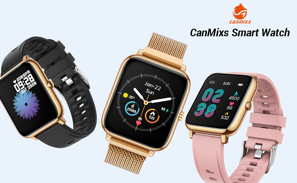 b6ed3d17 765d 46ca be9b bffa646467c0.  CR0,0,970,600 PT0 SX970 V1    - CanMixs Smart Watch for Android Phones iOS Waterproof Smart Watches for Women Men Sports Digital Watch Fitness Tracker Heart Rate Blood Oxygen Sleep Monitor Touch Screen Compatible Samsung iPhone