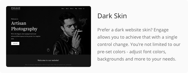 dark skin - Engage - Responsive Multipurpose WordPress Theme