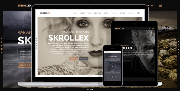 main.  large preview - Skrollex - Creative One Page Parallax