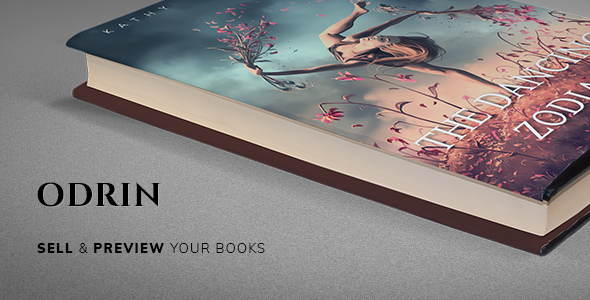 odrin preview.  large preview - Odrin - Book Selling WordPress Theme for Writers
