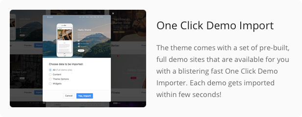 one click demo - Engage - Responsive Multipurpose WordPress Theme