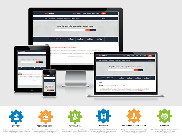 res pres whmcs - HostWHMCS | Responsive Web Hosting with WHMCS Template