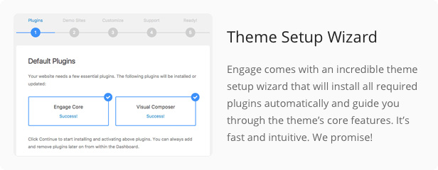 setup wizard - Engage - Responsive Multipurpose WordPress Theme