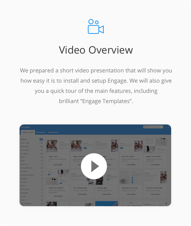 video - Engage - Responsive Multipurpose WordPress Theme