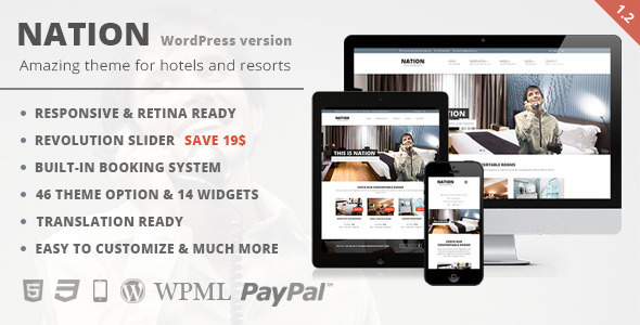 wpnation preview v12.  large preview - Nation Hotel - Responsive WordPress Theme