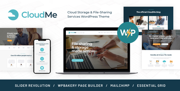 01 CloudMe.  large preview - CloudMe | Cloud Storage & File-Sharing Services WordPress Theme
