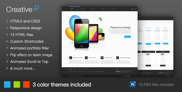 Creative – Responsive HTML Template