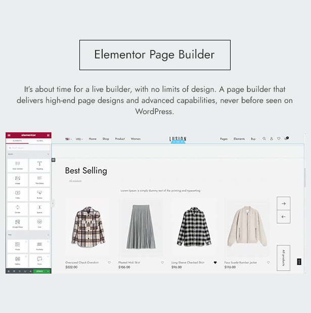 03.Elementor Page Builder 2411 - Lusion - Multipurpose eCommerce WordPress Theme