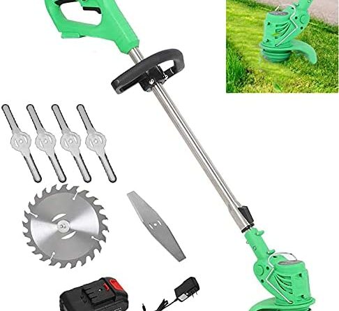 1641133623 51raQSuEs7S. AC  486x445 - LiuWHweiXunDa Lawn Mowers & Tractors, Wireless Lawn Mower, Small Rechargeable Lithium Battery Lawn Mower, 24V Cordless Electric Grass, Trimmer Hand Cleaner Grass Cutter Machine ( Color : Green )