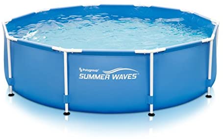 1642521655 41LqQRfHNYL. AC  - Summer Waves10'x30"Metal Frame Pool with Skimmer Plus Filter System