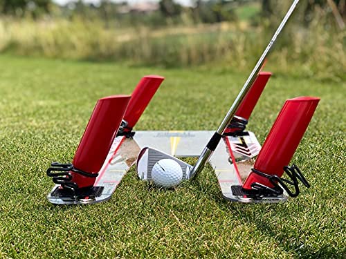 1642914477 51hFfNhrcEL. AC  - EyeLine Golf Speed Trap 2.0 - Build Confidence and Improve Your Swing with Slice and Hook Corrector- Swing Trainer, Path Aid, Greater Distance - Made in USA - Unbreakable Polycarbonate Base