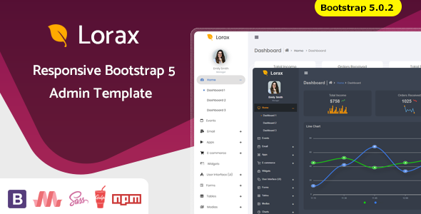 1643165083 75 01 preview.  large preview - Lorax - Bootstrap 5 Material Design Admin Dashboard Template & UI Kit