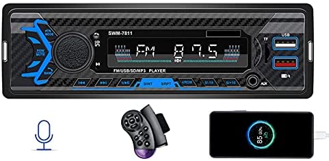 412QeMYD 7L. AC  - Single Din Car Stereo with Voice Control, FM Radio System,Bluetooth Handfree Calling,Daul USB Fast Charging,Mp3 Player