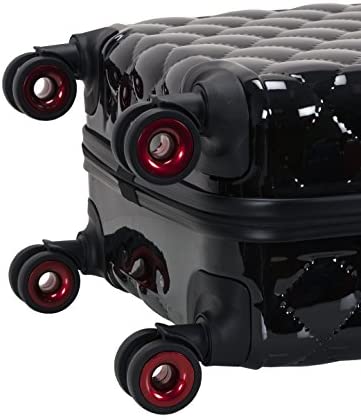 41Ur7L+Nm7L. AC  - Rockland Quilt Hardside Expandable Spinner Wheel Luggage Set, Black, 3-Piece (20/24/28)