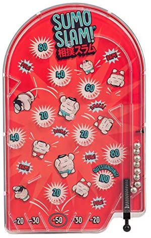 51DAP17LlGL. AC  - Ridley’s Sumo Smash Pinball Game – Portable Handheld Game with Sumo Theme – Easy to Play – Pocket Game to Challenge Friends or Play Solo – Great Gift Idea
