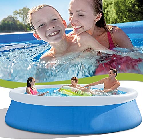 51EaL Vik S. AC  - Family Inflatable Swimming Pools Above Ground, Portable Outdoor Backyard Easy Set Blow Up Pools for Kids and Adults, Kiddie Pools, Family Lounge Pools (10ft x 30in-Without Pump)