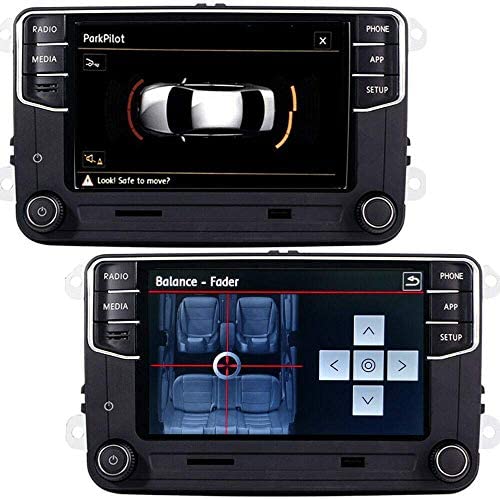 51JByTMfebL. AC  - SCUMAXCON Car Stereo Carplay Androidauto MIB2 RCD360 Pro Bluetooth RVC USB 6.5" Touchscreen for VW Jetta Golf Tiguan Passat Caddy EOS Passat Touran CC