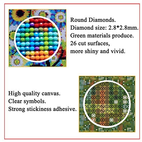 51WBd6PWl3L. AC  - DIY 5D Diamond Painting Flower Kits for Adults, Purple Lilac Flowers Floral, Full Round Drill Gem All Art Kit Paint with Rhinestone Picture by Number for Home Decoration RuBos