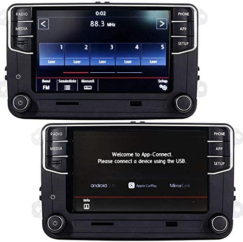 51of9xxVzCL. AC  - SCUMAXCON Car Stereo Carplay Androidauto MIB2 RCD360 Pro Bluetooth RVC USB 6.5" Touchscreen for VW Jetta Golf Tiguan Passat Caddy EOS Passat Touran CC